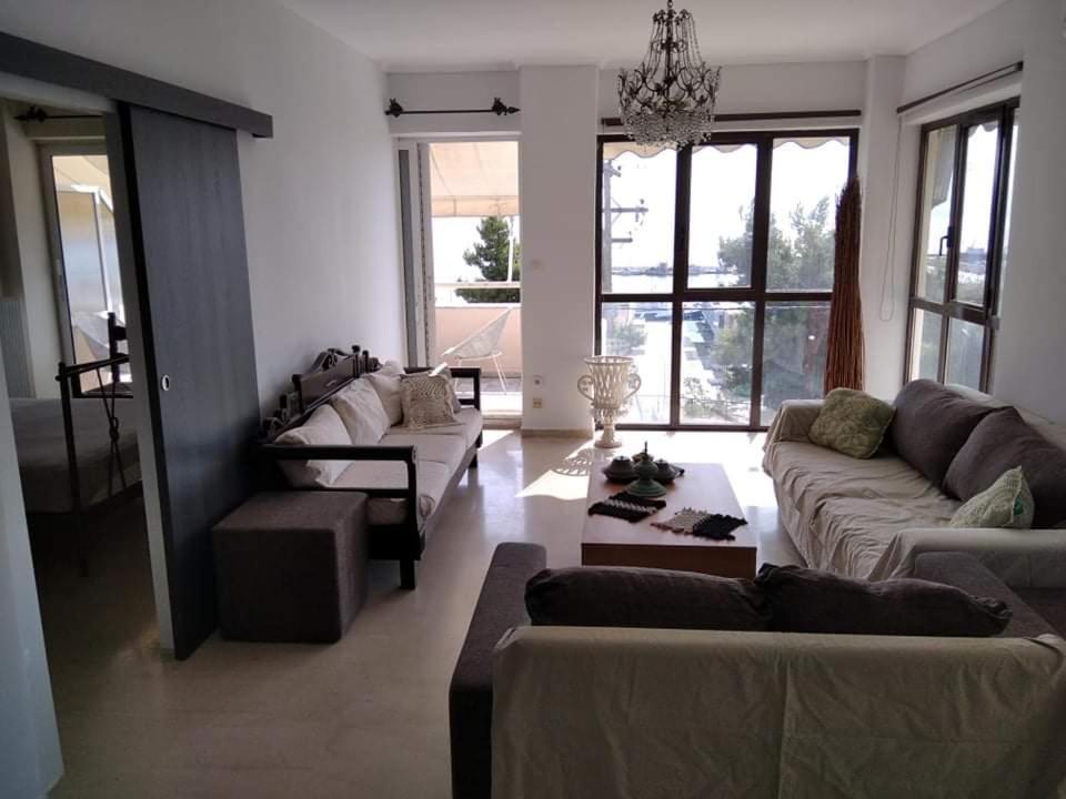 Super View Seafront Apartment Неа Миханиона Екстериор снимка