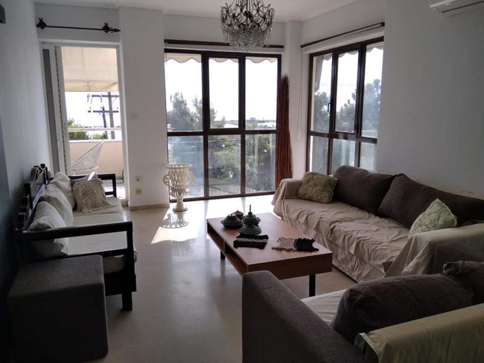 Super View Seafront Apartment Неа Миханиона Екстериор снимка